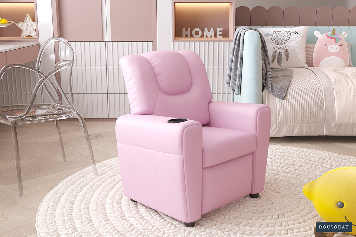Mini-Relax 'Renée' manueel verstelbaar PU Roze