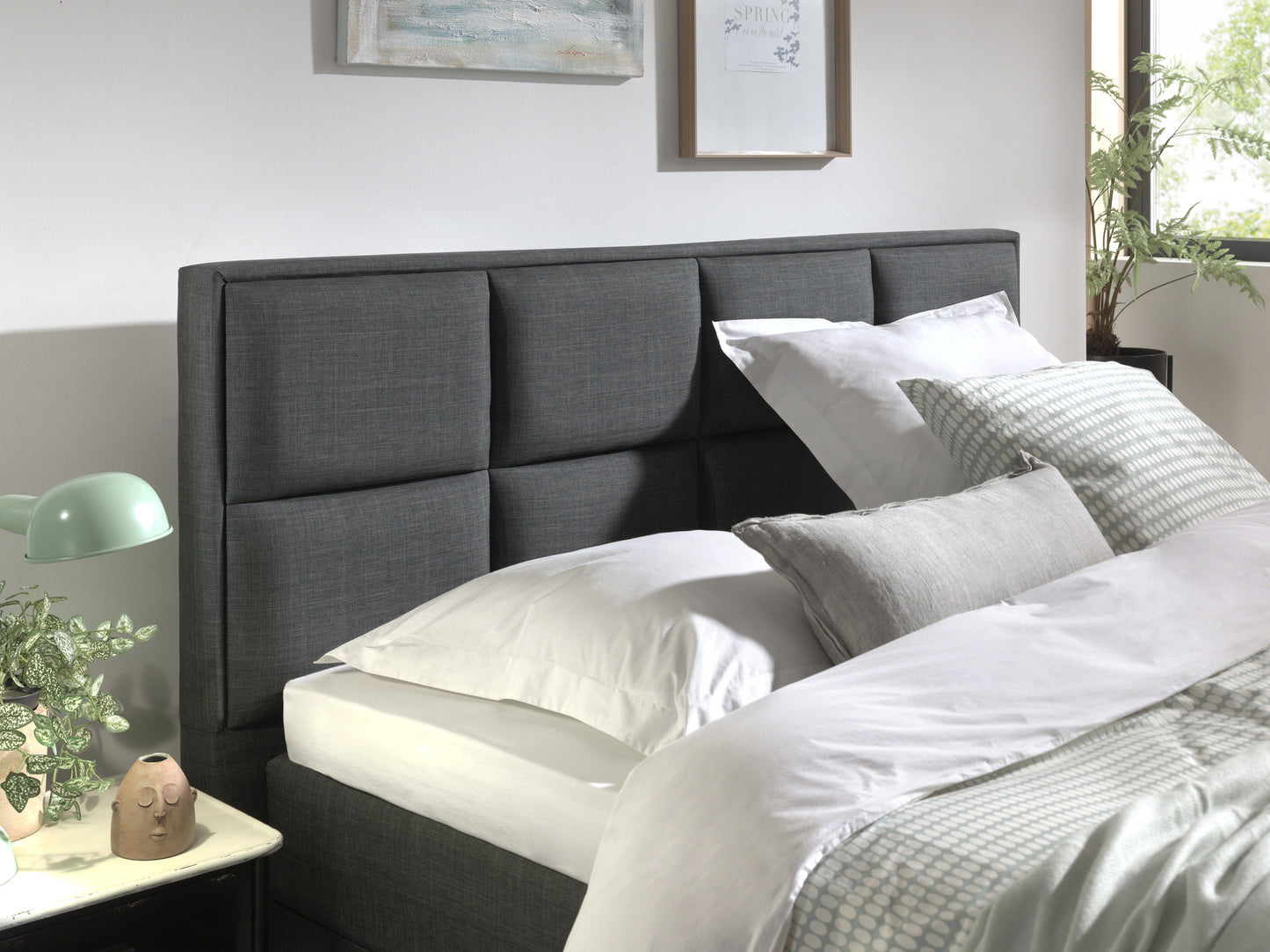 Opbergboxspring Grande Antraciet 180x200