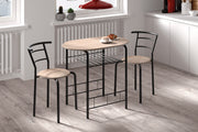 'Adam' Black metal table set, Sonoma decor