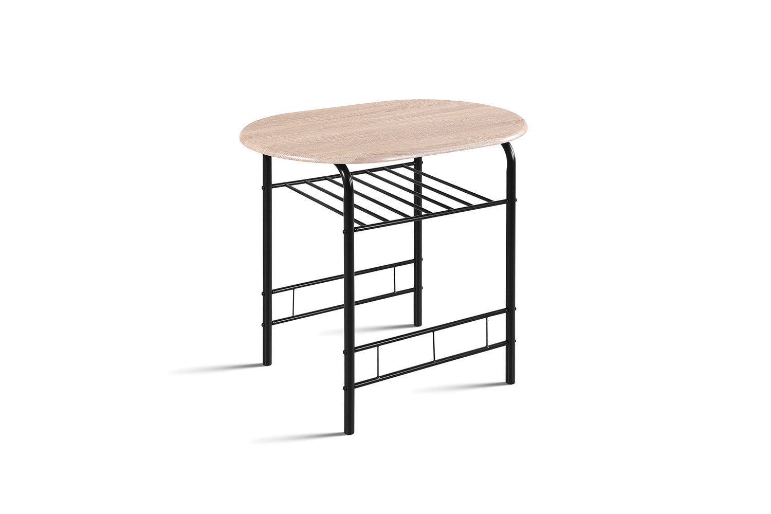 'Adam' Black metal table set, Sonoma decor
