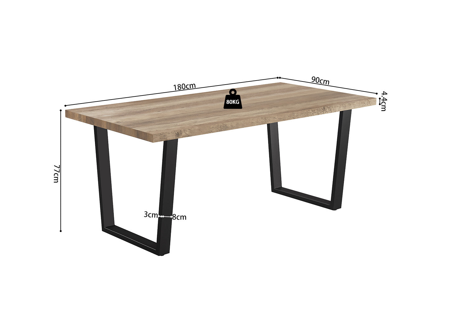 SALE - Table 'Armin' 180 cm Decor Mango