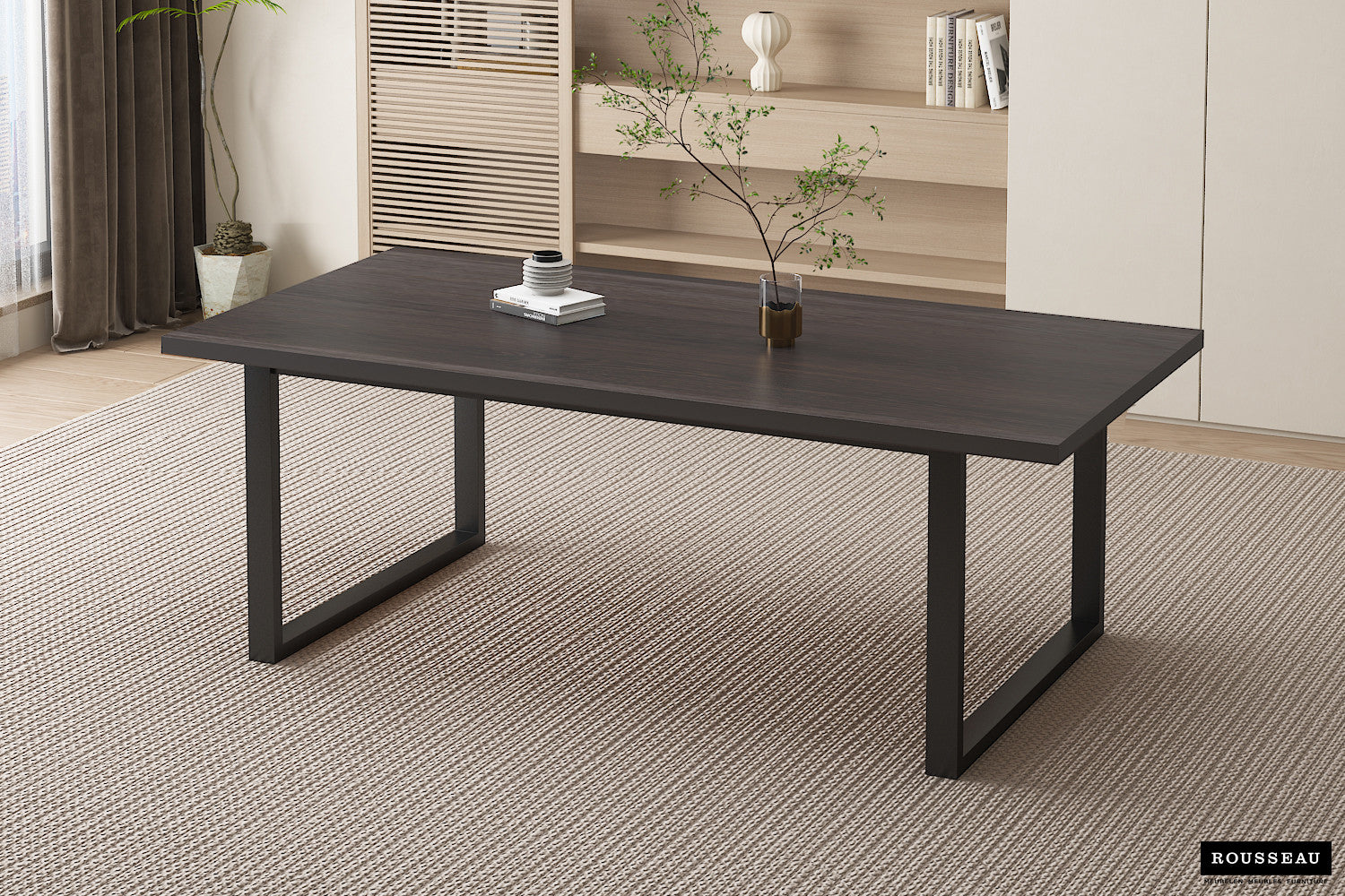 SALE - Table 'Alexander' 200 cm Decor Dark Brown