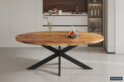 Table 'Alexa' 200 cm Oval Mango wood