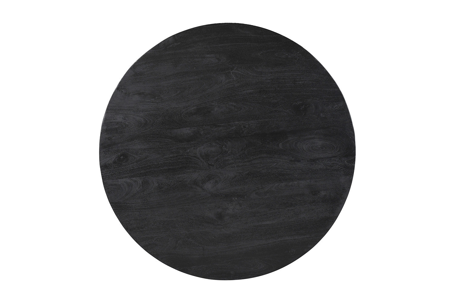 'Tommy' table 130 cm round mango wood black