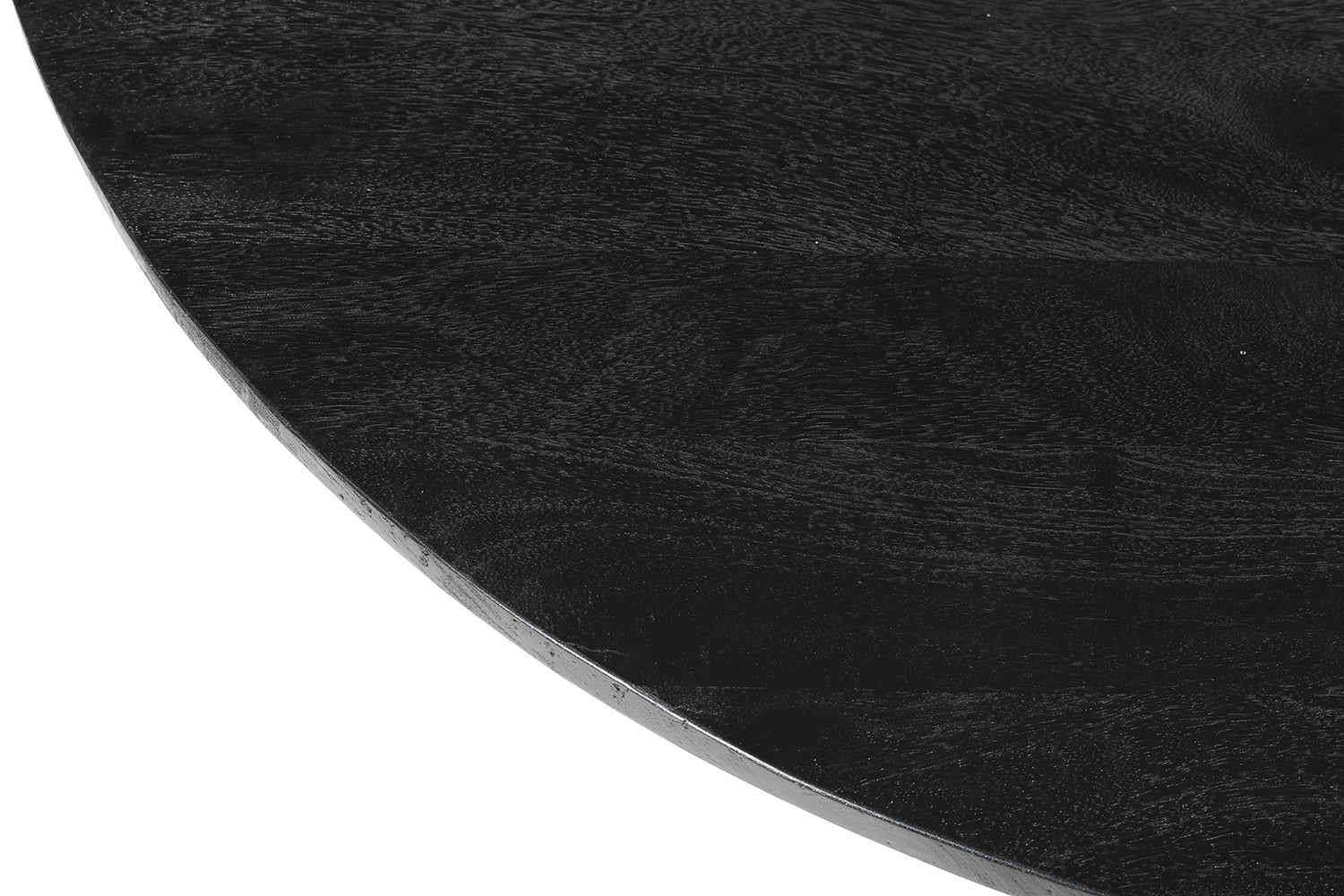 'Tommy' table 130 cm round mango wood black