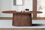 Table 'Miguel' 230 cm Oval Mango wood Light brown