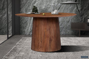 Table 'Miguel' 130 cm Round Mango wood Light brown