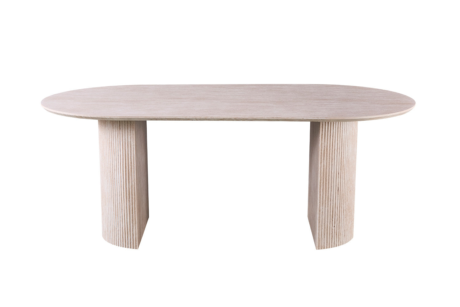 Table 'Lagos' 200 cm Oval Decor Travertine Beige