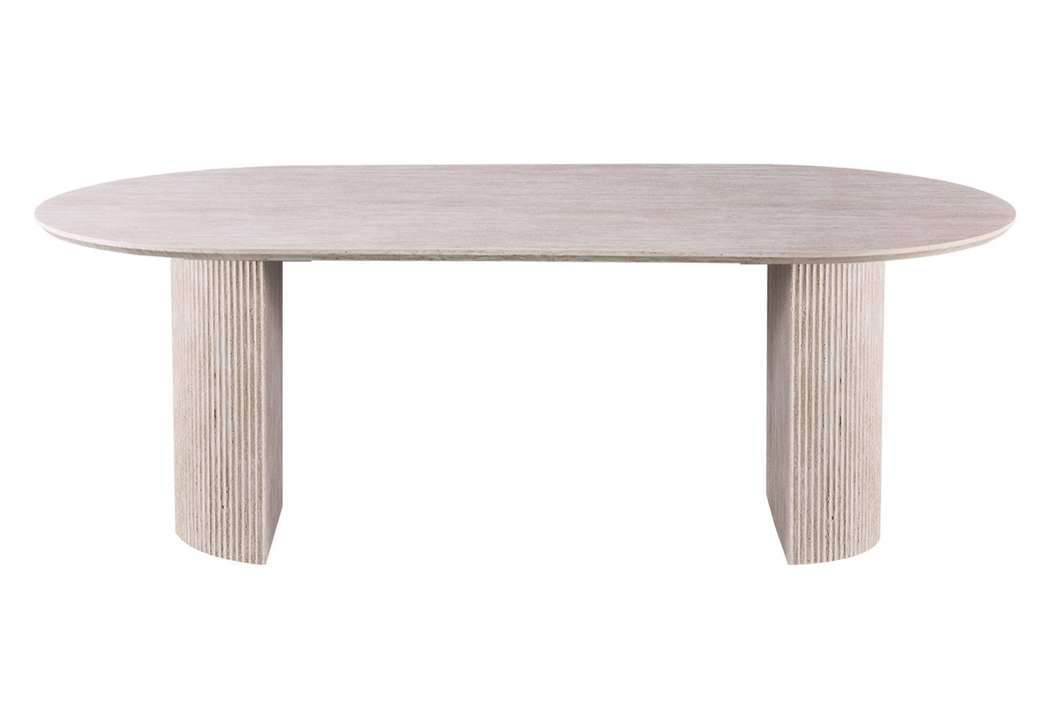 Table 'Lagos' 220 cm Oval Decor Travertine Beige