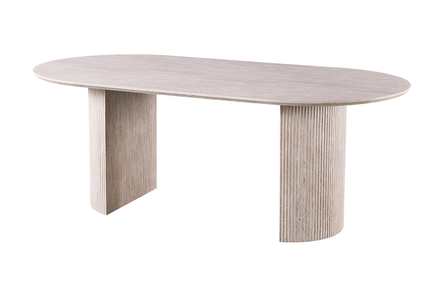 Table 'Lagos' 220 cm Oval Decor Travertine Beige