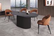 Extendable table 'Lagos' 180-220 cm Oval Decor Dark Brown