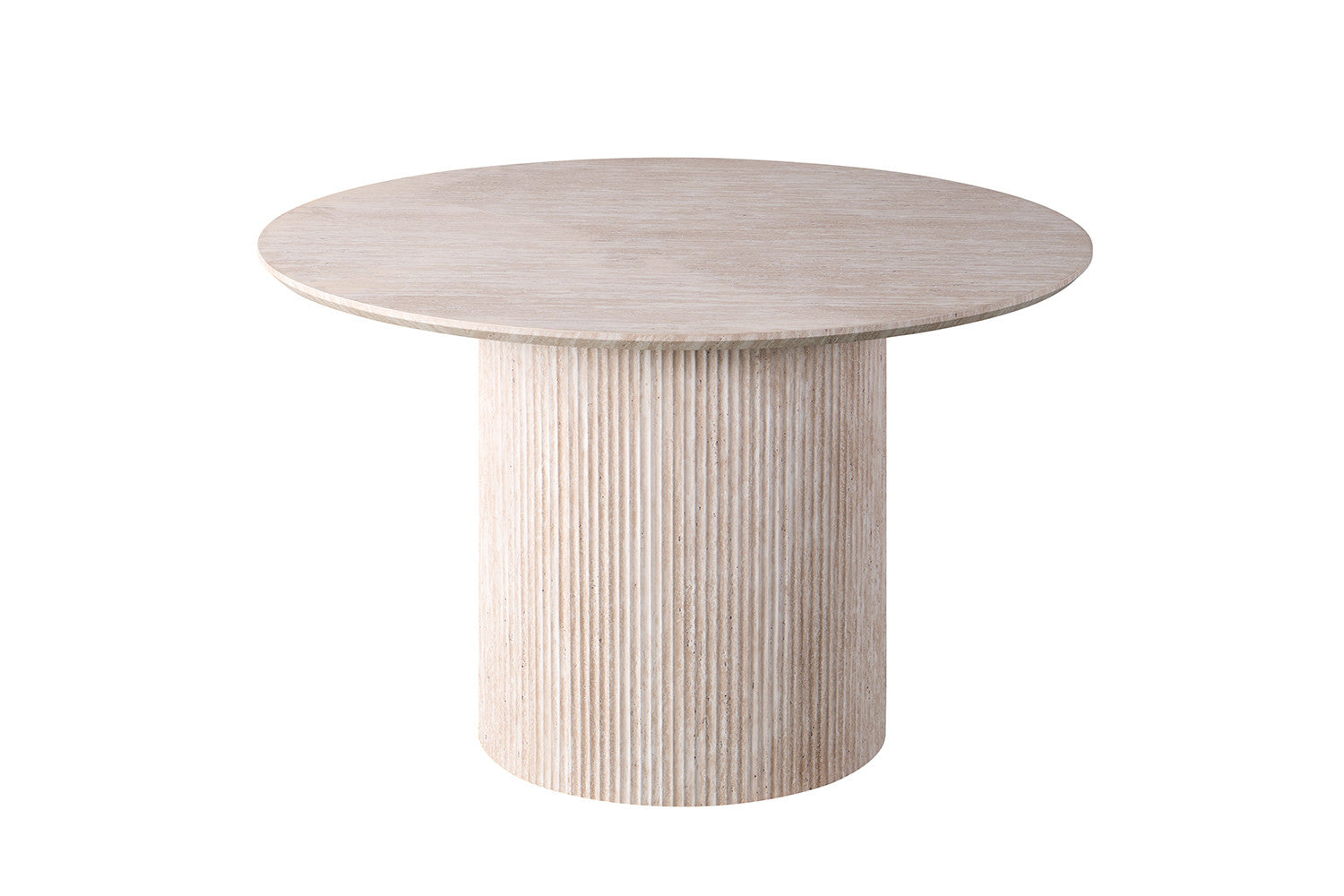 Table 'Lagos' 120 cm Round Decor Travertine Beige