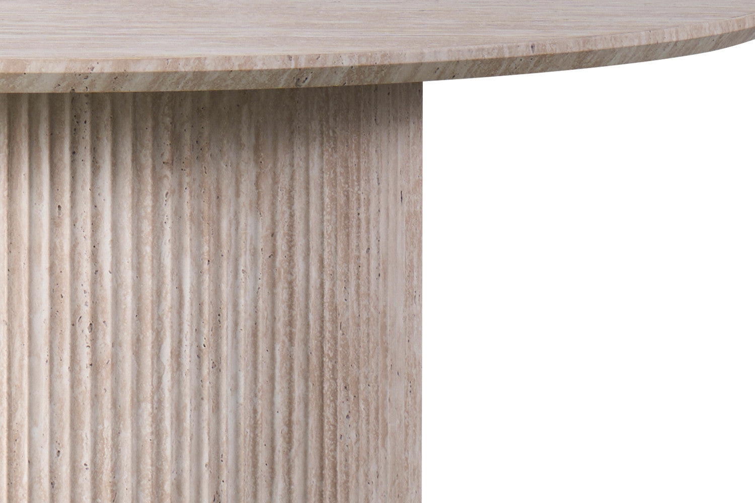 Table 'Lagos' 120 cm Round Decor Travertine Beige