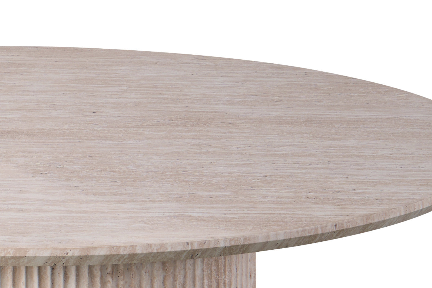 Table 'Lagos' 120 cm Round Decor Travertine Beige