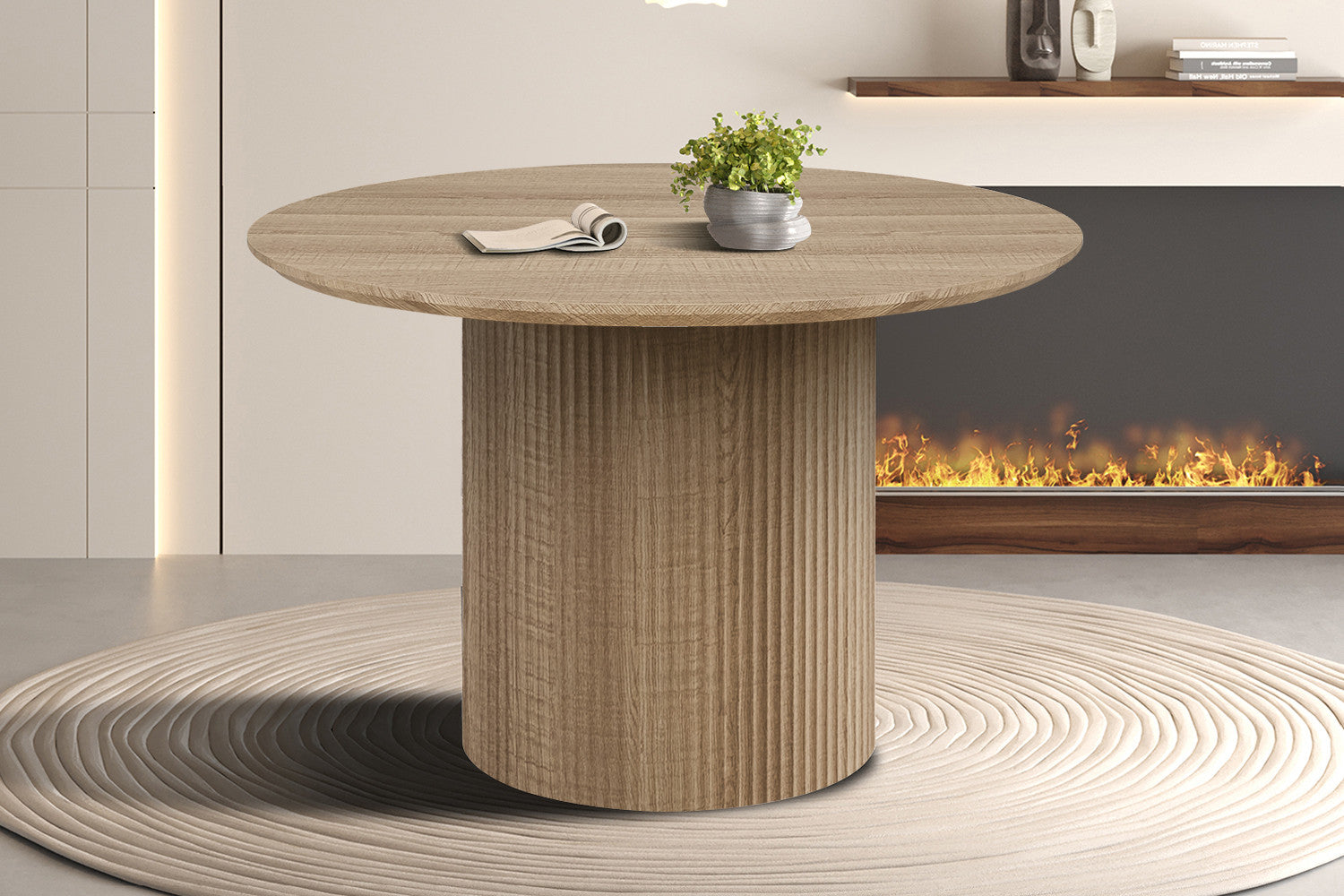 Tafel 'Lagos' 120 cm Rond Decor Eik Naturel