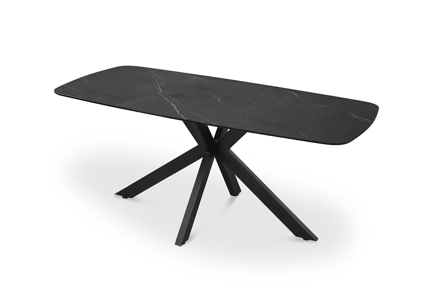 'Apollo' table 180 cm Danish oval stone black