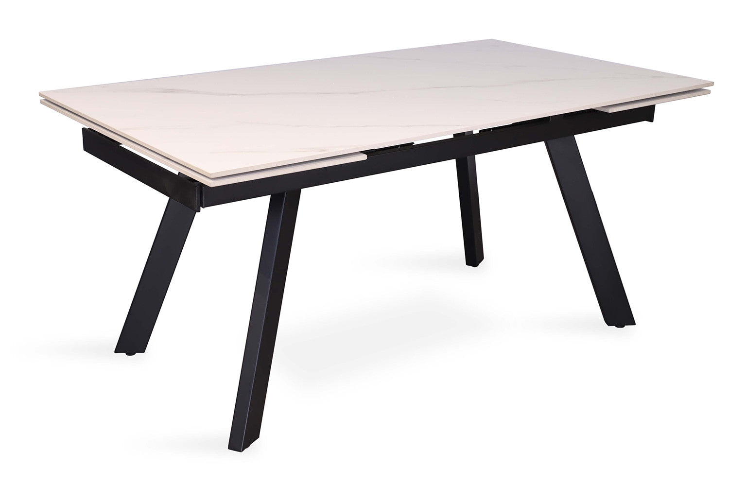 Extendable table 'Hera' 160-240 cm Rectangular Stone White