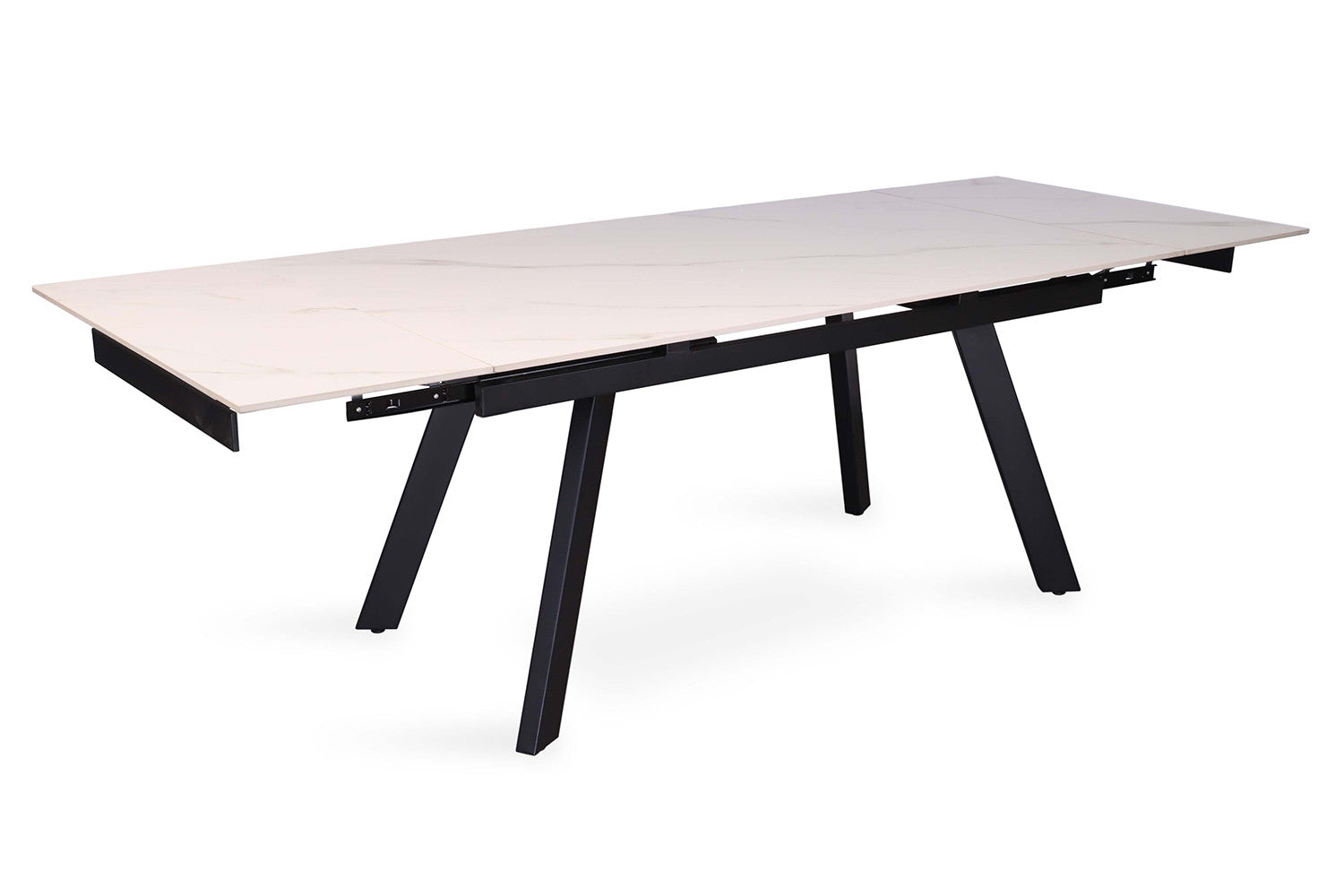 Extendable table 'Hera' 160-240 cm Rectangular Stone White