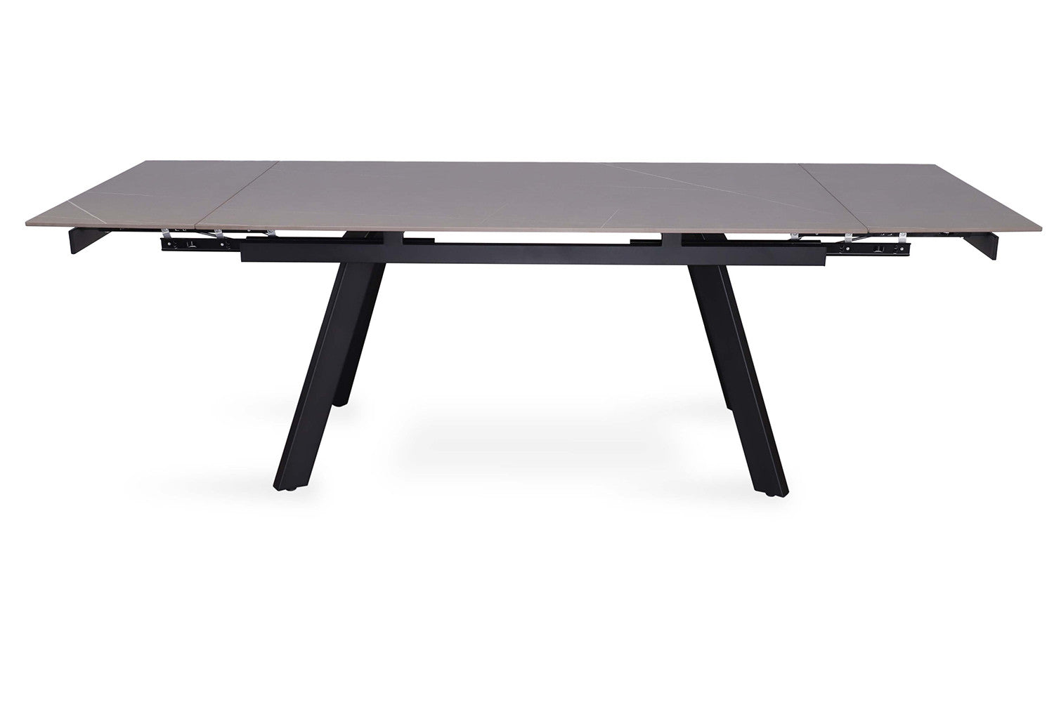 Extendable table 'Hera' 160-240 cm Rectangular Stone Black