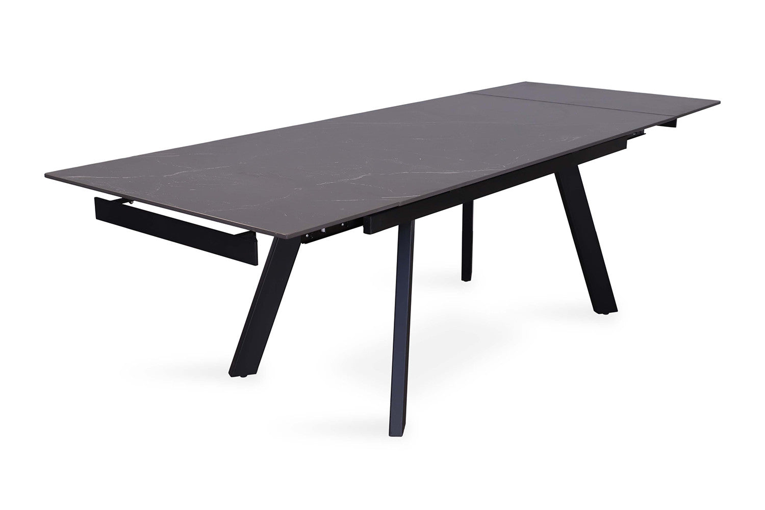 Extendable table 'Hera' 160-240 cm Rectangular Stone Black