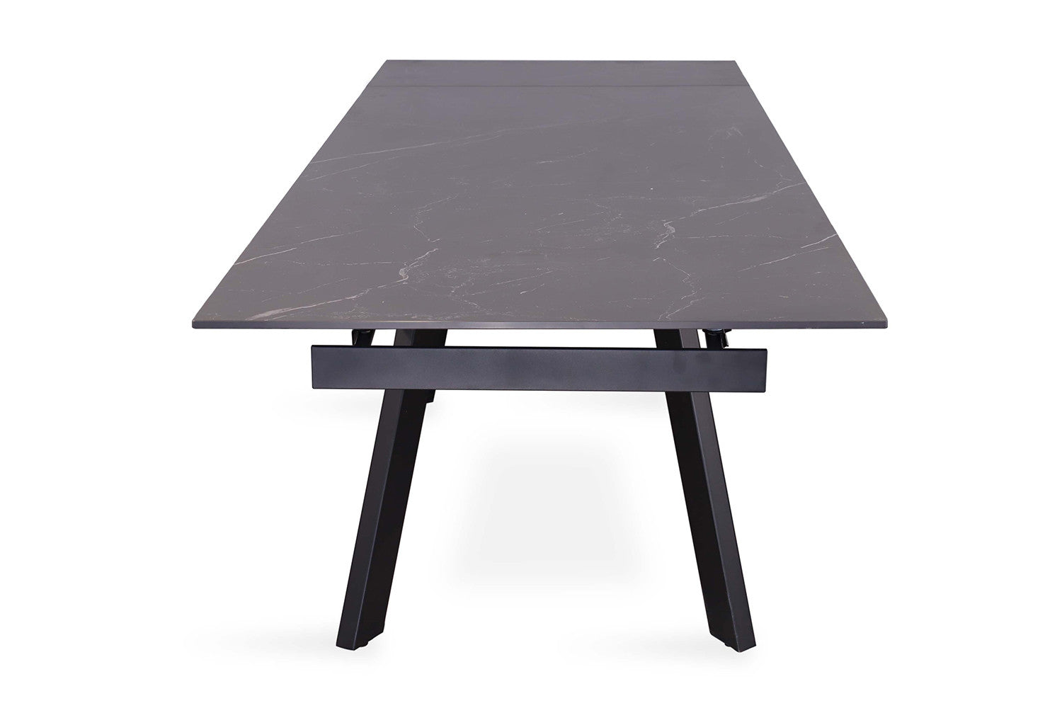 Extendable table 'Hera' 160-240 cm Rectangular Stone Black
