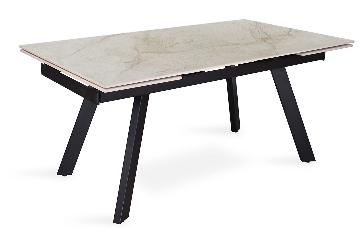 Extendable table 'Hera' 160-240 cm Rectangular Glossy Shakespear Beige