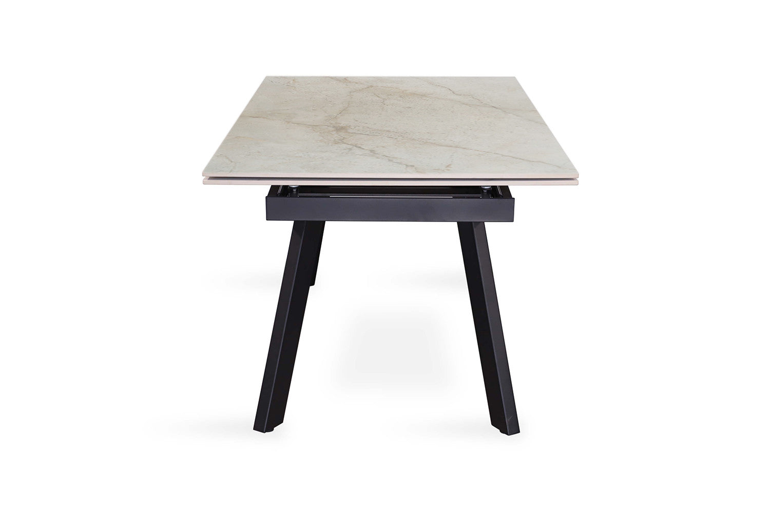 Extendable table 'Hera' 160-240 cm Rectangular Glossy Shakespear Beige