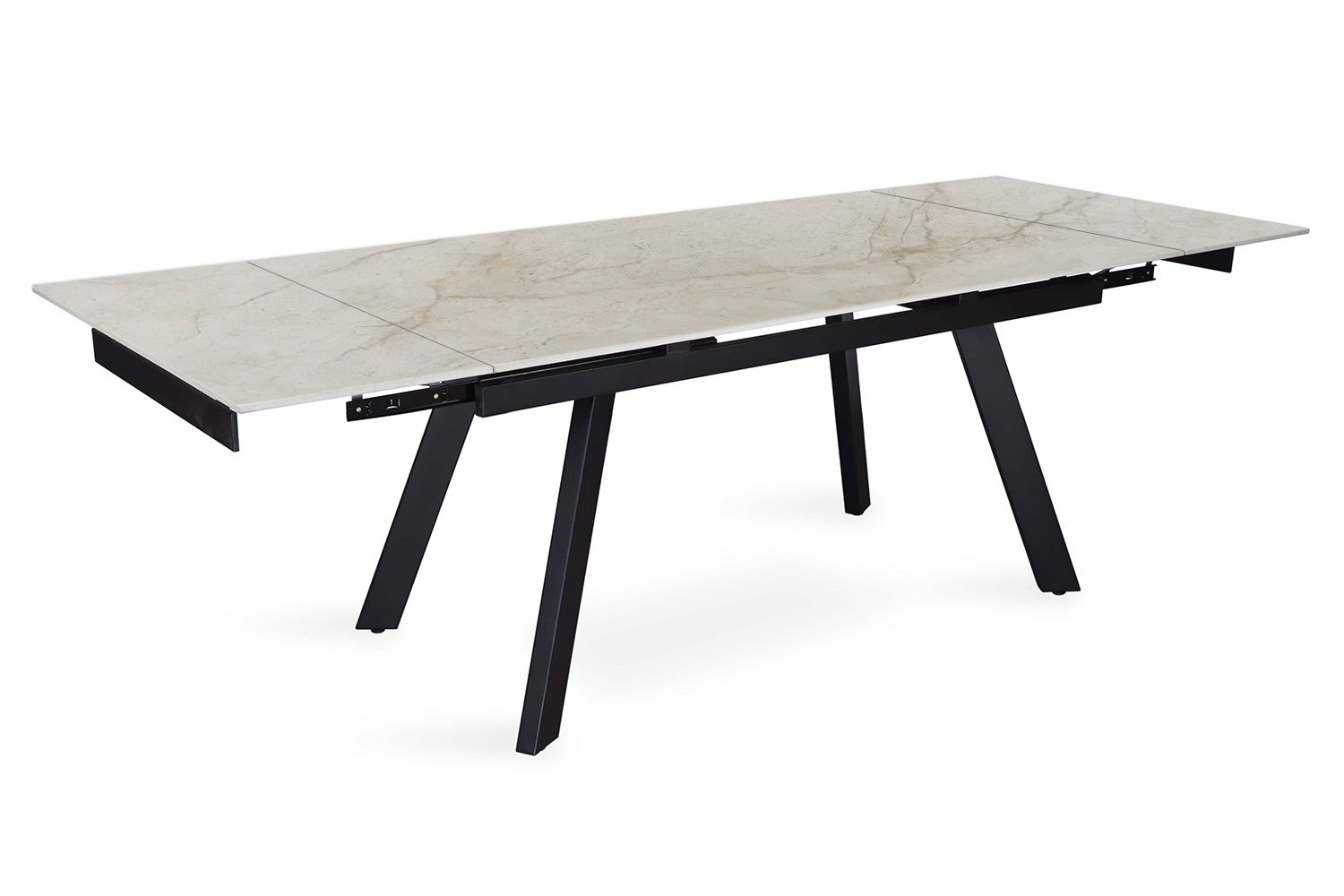 Extendable table 'Hera' 160-240 cm Rectangular Glossy Shakespear Beige
