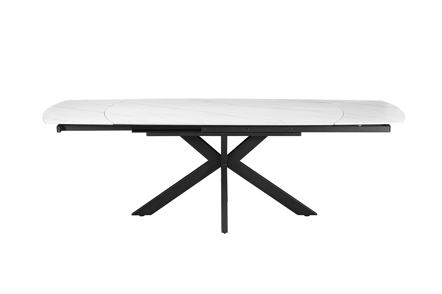 NEW - Extendable table 'Ares' 160-240 cm Danish Oval Stone White