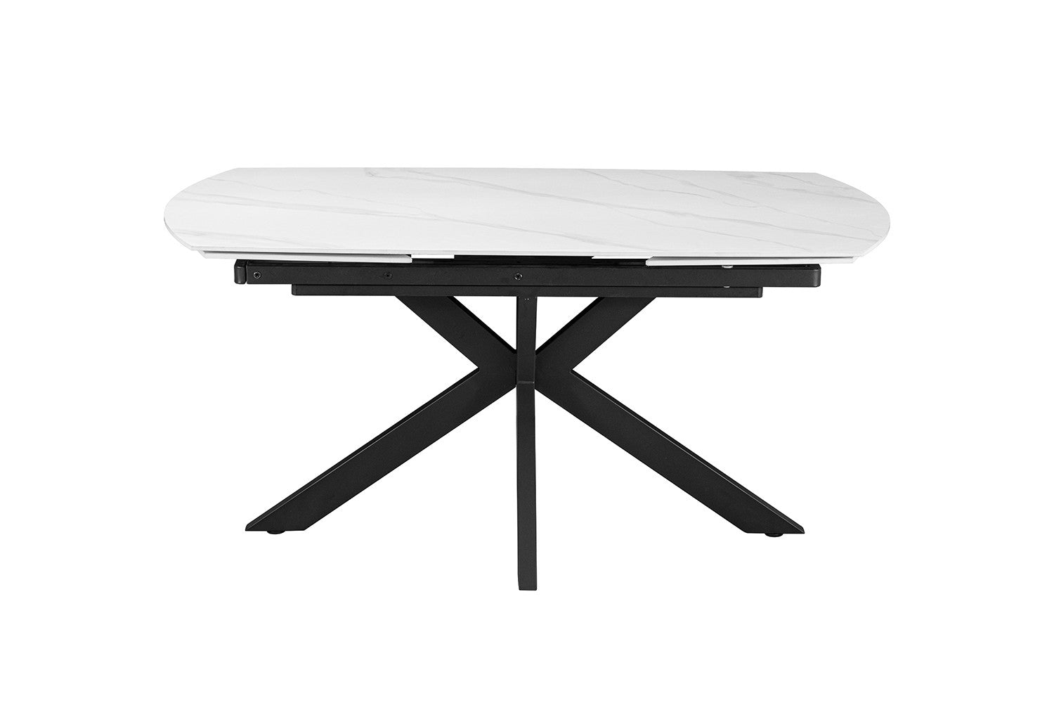 NEW - Extendable table 'Ares' 160-240 cm Danish Oval Stone White