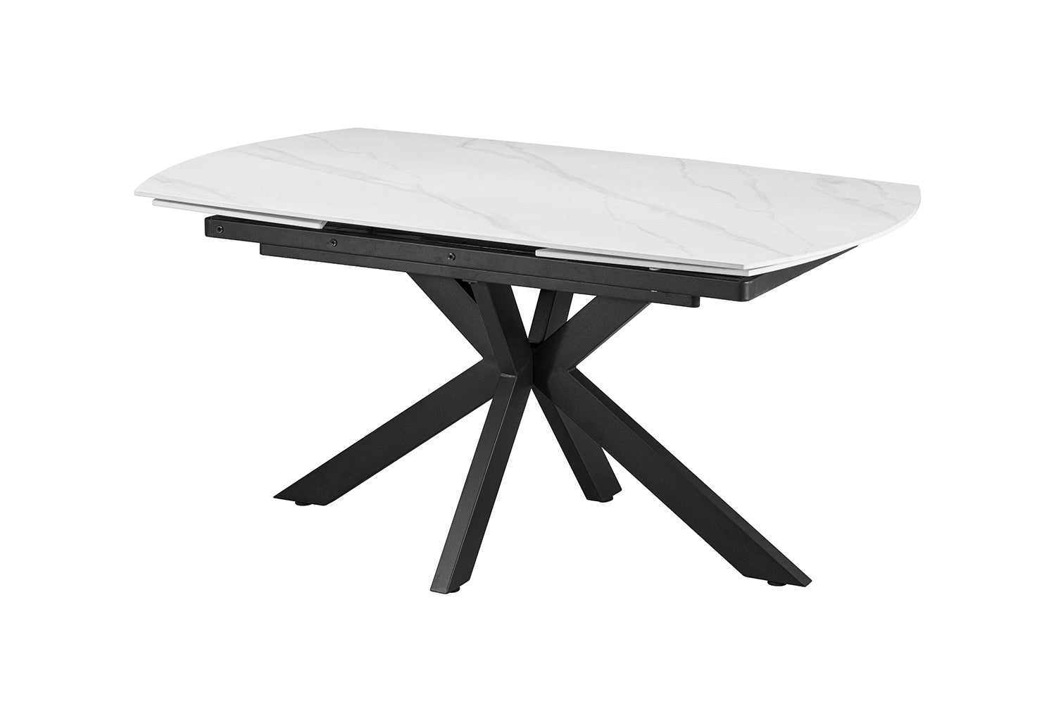NEW - Extendable table 'Ares' 160-240 cm Danish Oval Stone White