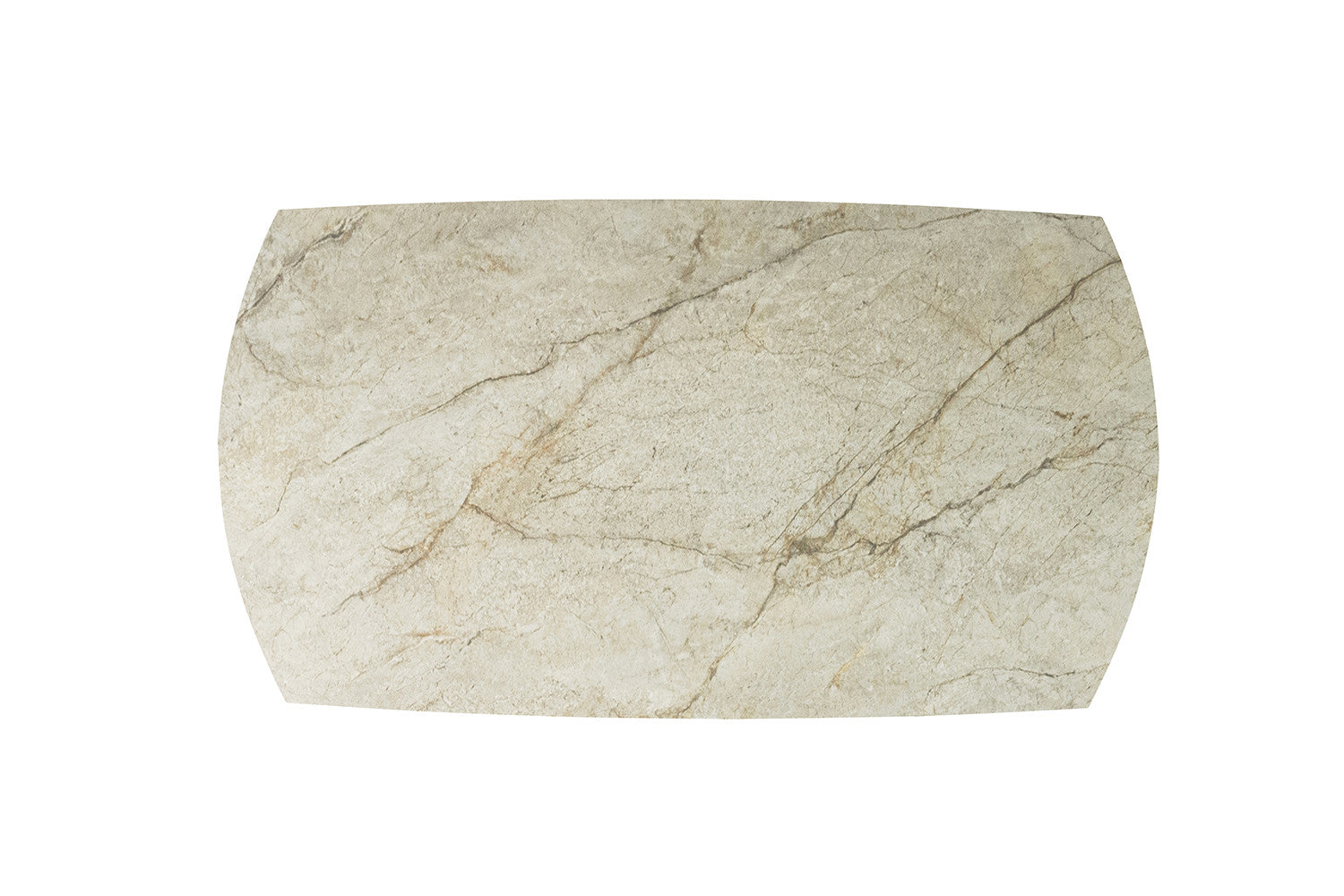 NEW - Extendable table 'Ares' 160-240 cm Danish Oval Glossy Stone Beige