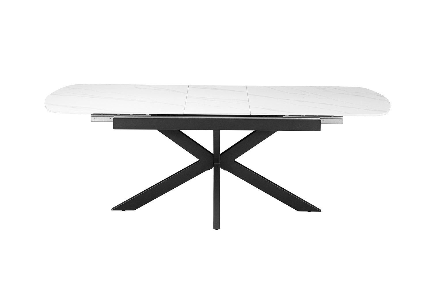 NEW - Extendable table 'Hestia' 180-220 cm Danish Oval Stone White
