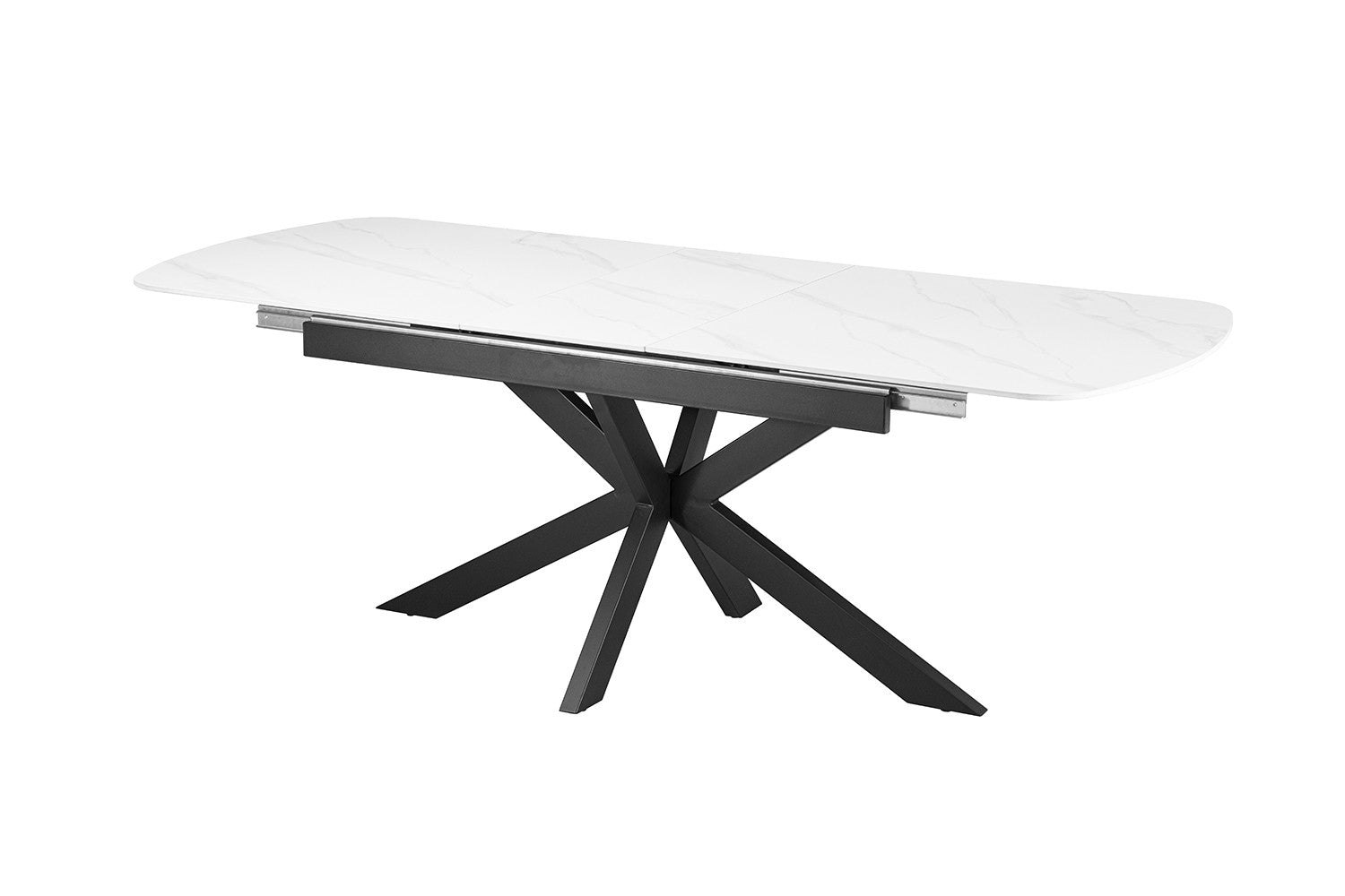 NEW - Extendable table 'Hestia' 180-220 cm Danish Oval Stone White