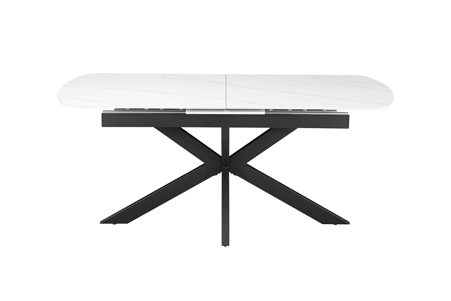 NEW - Extendable table 'Hestia' 180-220 cm Danish Oval Stone White