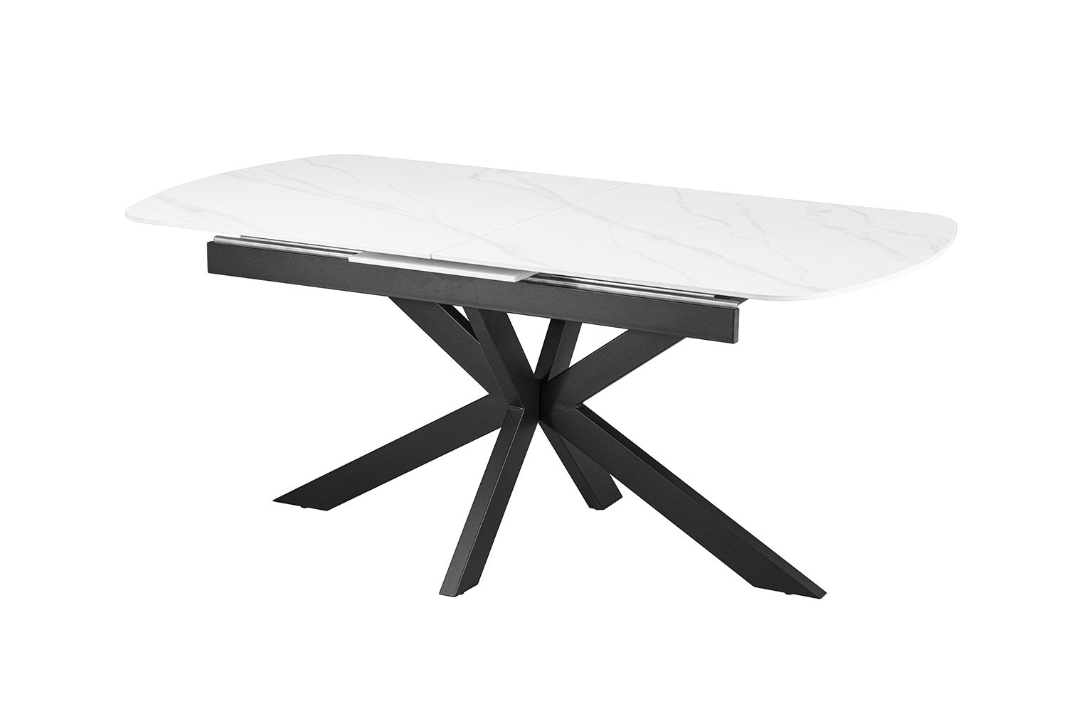 NEW - Extendable table 'Hestia' 180-220 cm Danish Oval Stone White