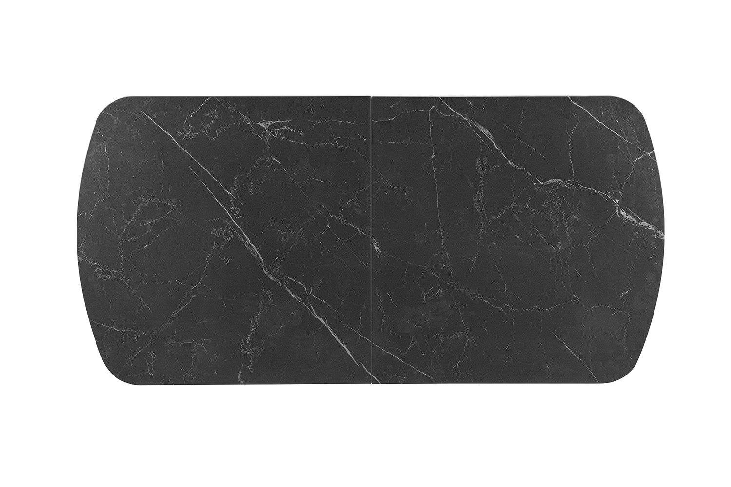 NEW - Extendable table 'Hestia' 180-220 cm Danish Oval Stone Black
