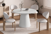 Table 'Tavira' 120 cm Round Cement Ecru