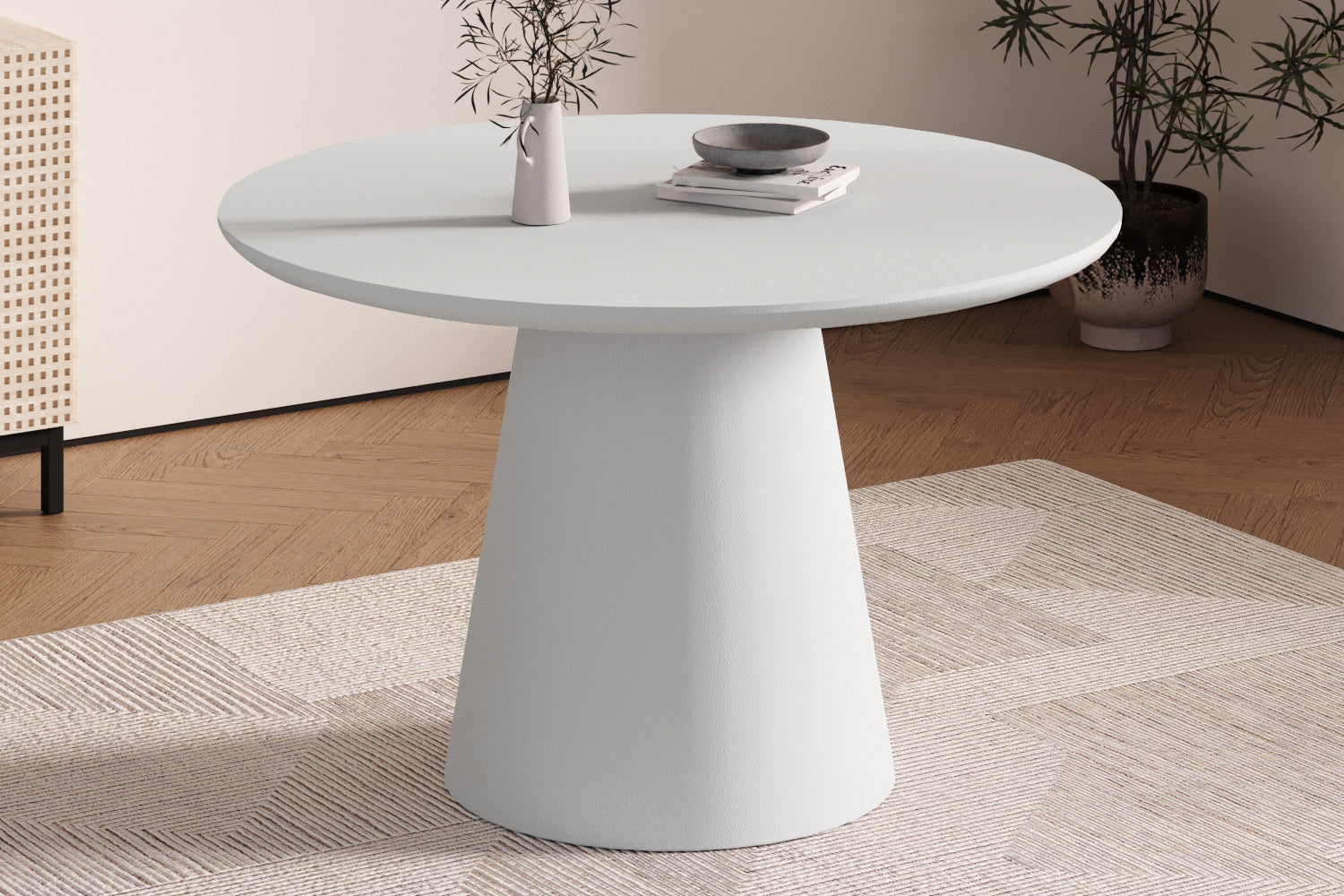 Tafel 'Tavira' 120 cm Rond Cement Ecru