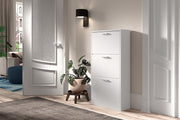 Shoe cabinet 'Carini' 3 drawers White