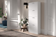 Shoe cabinet 'Carini' 4 drawers White