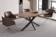 Extendable table 'Kos' 160-200 cm Dark brown