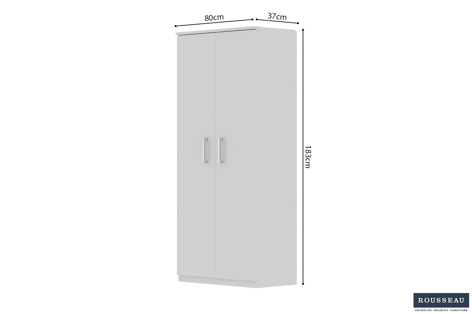 Shoe cabinet 'Mike' 2 doors White