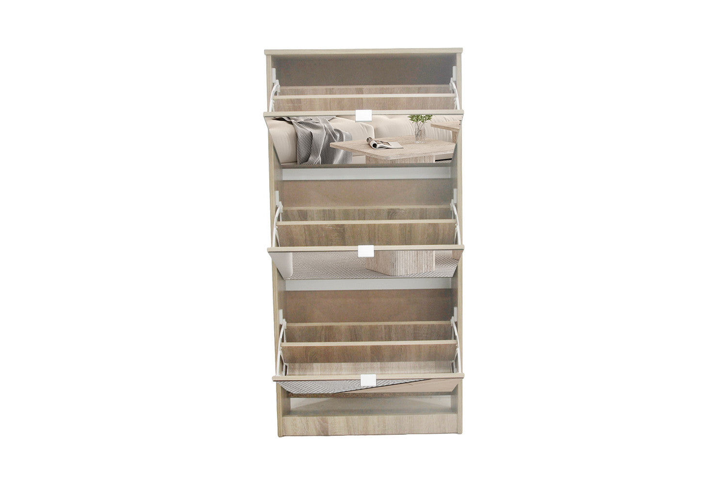 Shoe cabinet 'Mex' Mirror 3 drawers Decor Sonoma