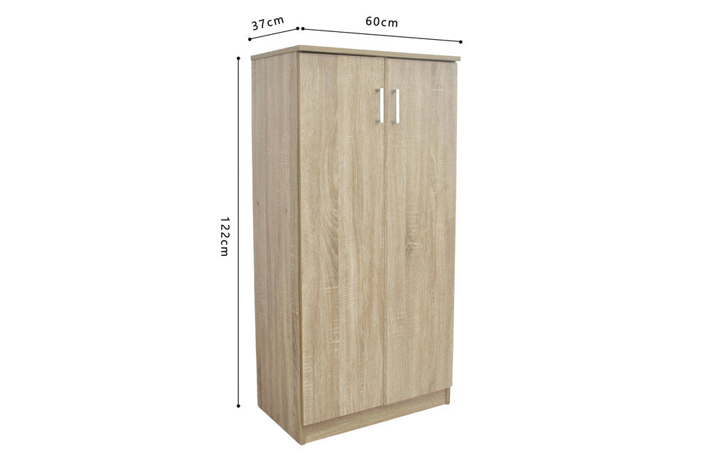 Shoe cabinet 'Maurice' 2 doors Decor Sonoma