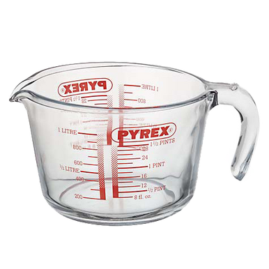 Pyrex Maatbeker 1 l Borosilicaat 1 stuk