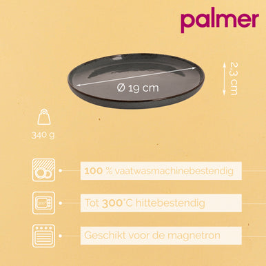 Palmer Bord Antigo 19 cm Porselein Blauw 2 stuks