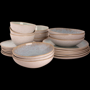 Palmer Serviesset Light Blue Sea Stoneware 6-persoons 24-delig Blauw