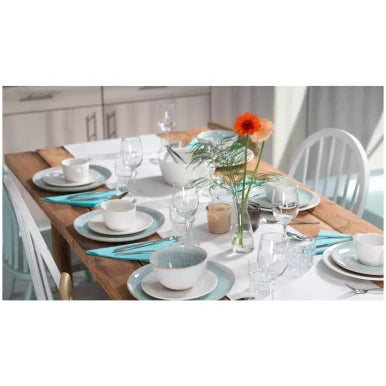 Palmer Serviesset Light Blue Sea Stoneware 6-persoons 24-delig Blauw