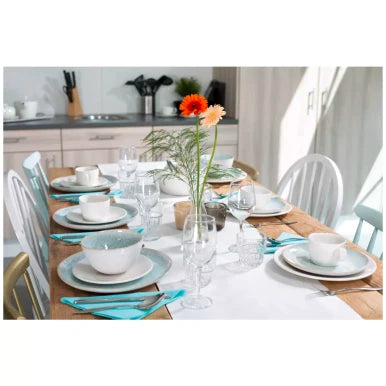Palmer Serviesset Light Blue Sea Stoneware 6-persoons 24-delig Blauw
